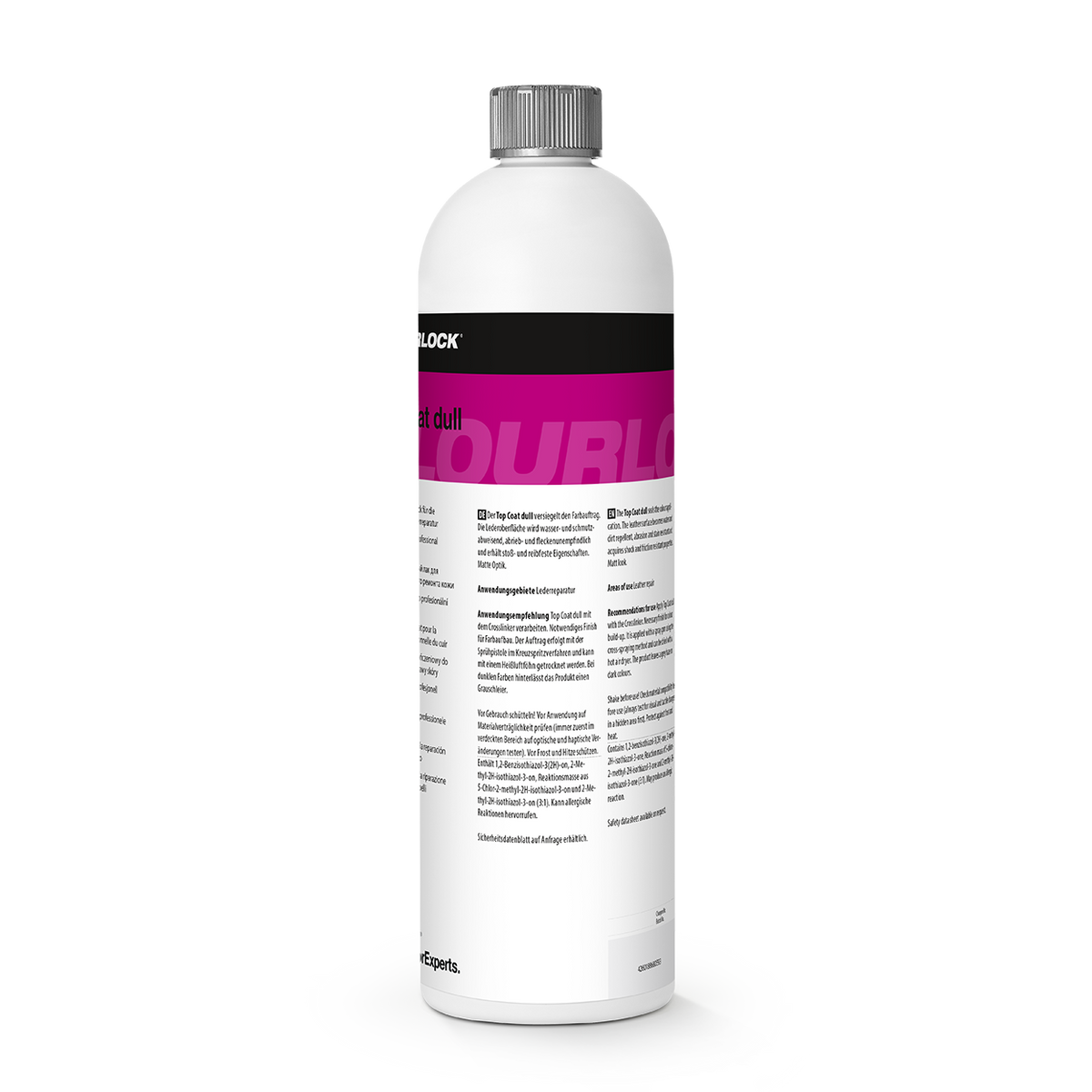 COLOURLOCK "Top Coat" (Dull) Matte Sealing Lacquer for Professional Leather Repair