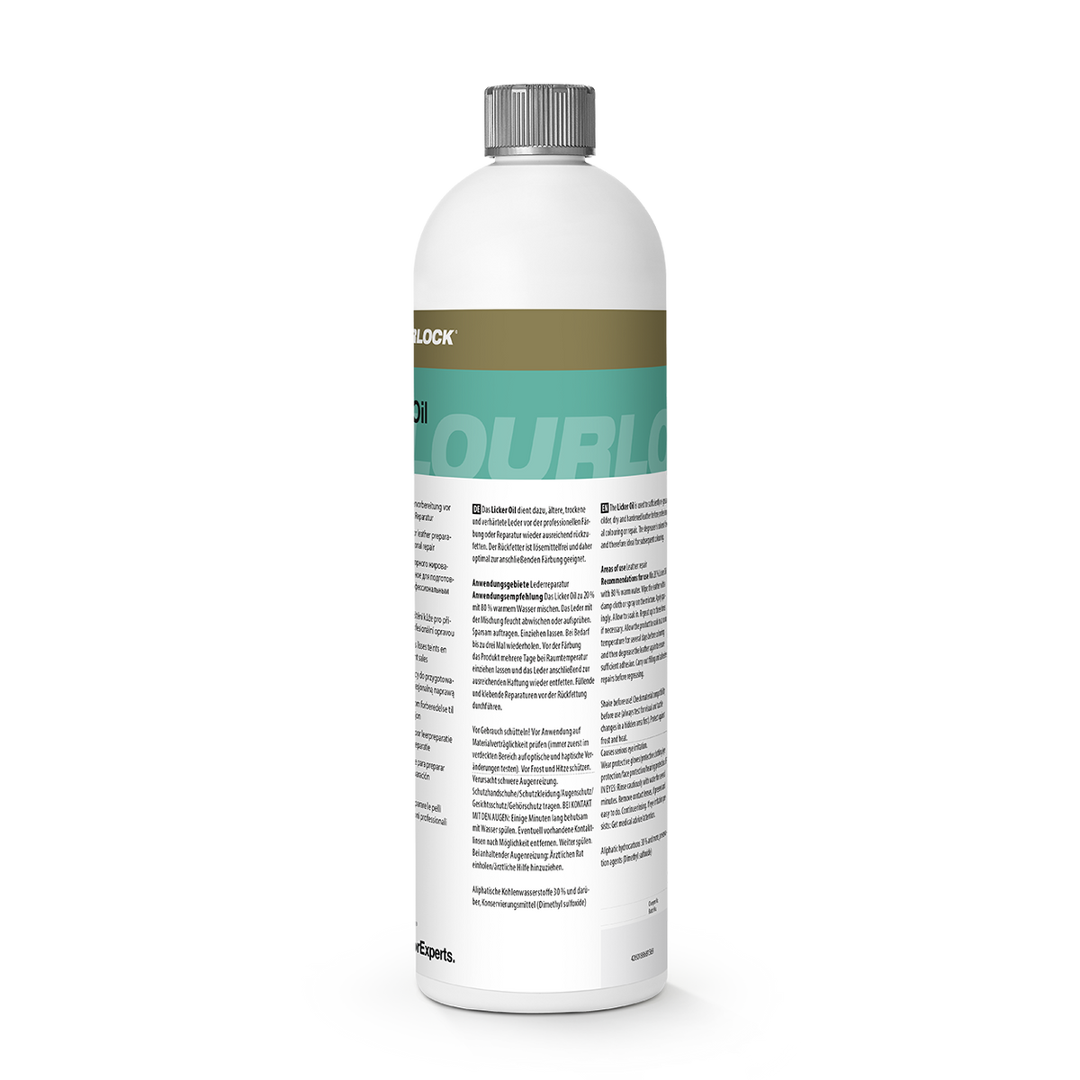 COLOURLOCK "Licker Oil" nourrissant pour préparer le cuir avant réparation professionnelle
