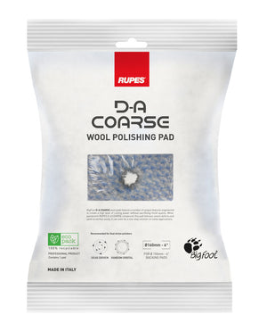 "D-A" Coarse Wool (9.NW Series H) Wool Polishing Pad Blue
