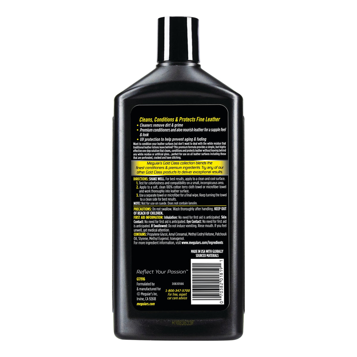 Meguiars GOLD CLASS Rich Leather Gel Lederpflege 16 oz (473 ml)