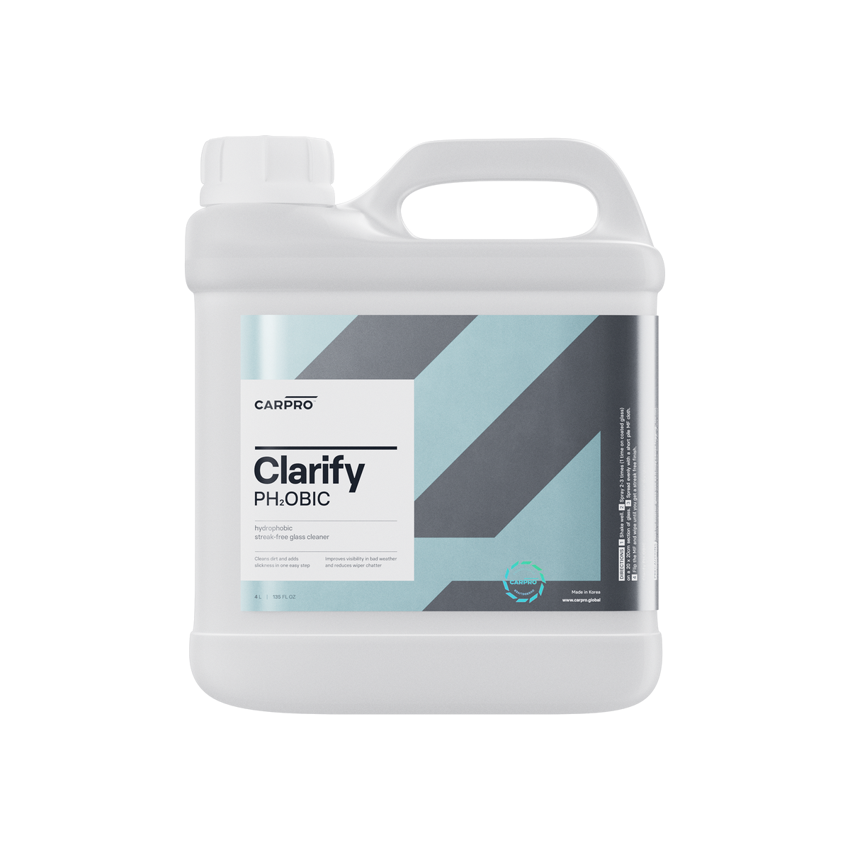 "Clarify" PH2OBIC Hydrophobic Glass Cleaner with Sealant