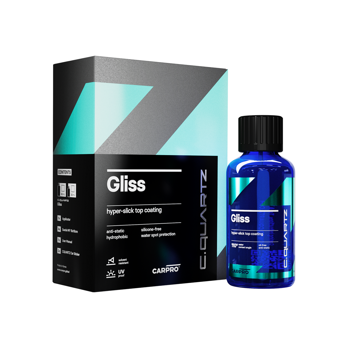 CQUARTZ "Gliss" Hyper-Slick Top-Coat Ceramic Sealant