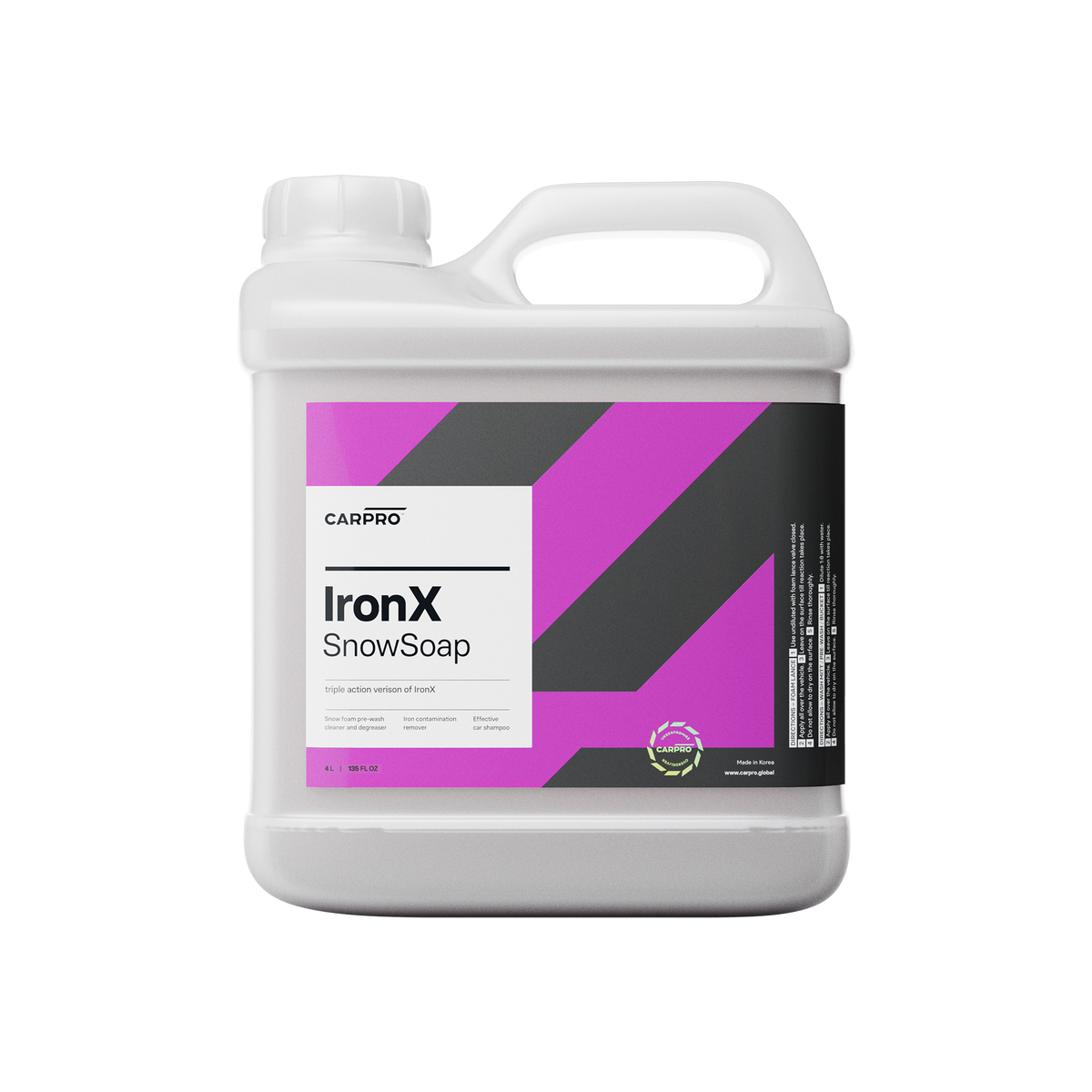 Shampoo auto "IronX SS" Snow Soap con dissolvente antiruggine