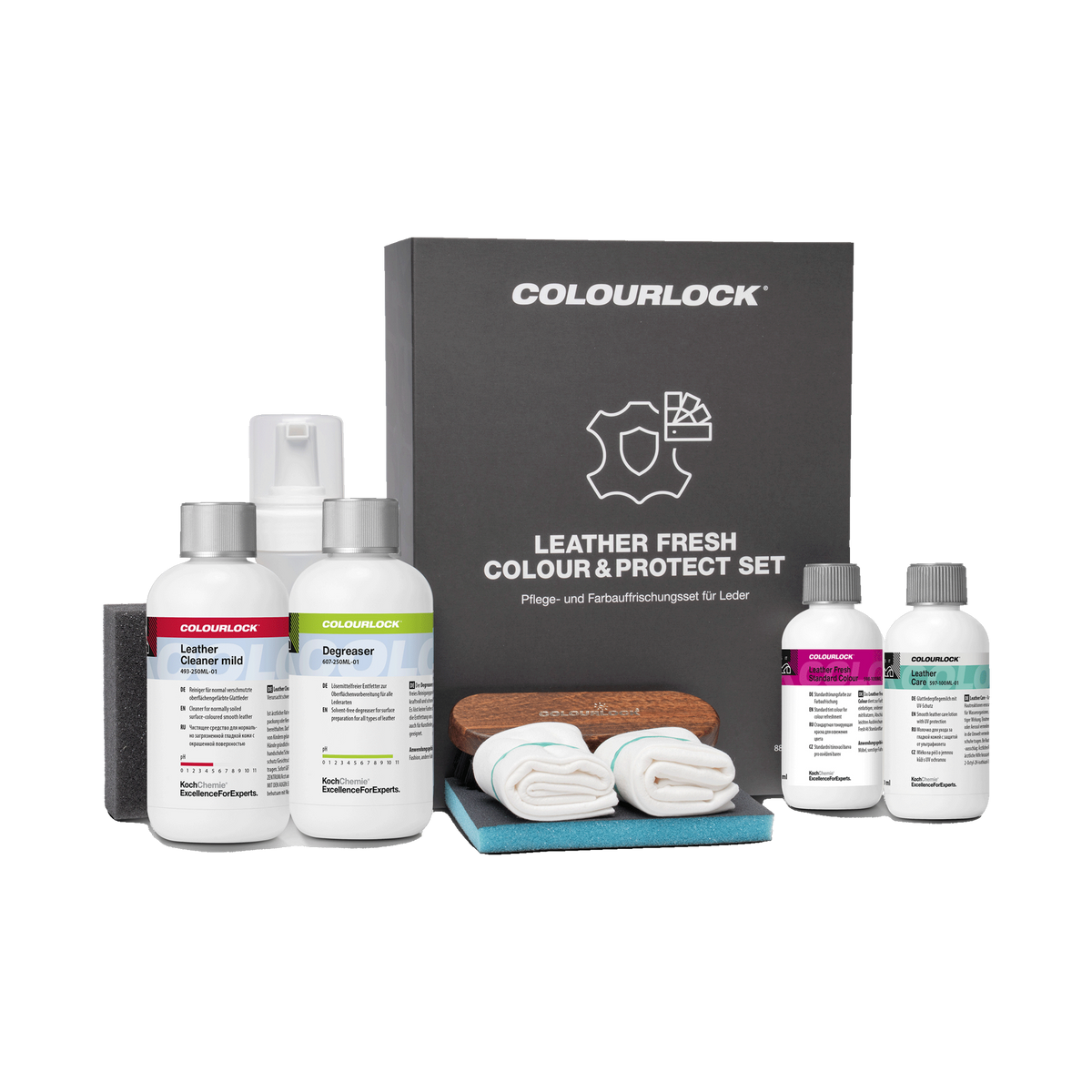 COLOURLOCK "Leather Care Sets" (Mitsubishi) — Pflege & Reparatur Sets für Mitsubishi — Colour & Protect Set