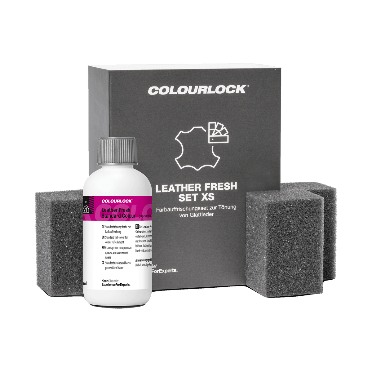 COLOURLOCK "Leather Care Sets" (Lamborghini) — Pflege & Reparatur Sets für Lamborghini — Set XS