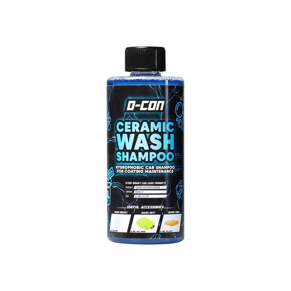 D-CON Ceramic-Wash Car Shampoo with Sealant