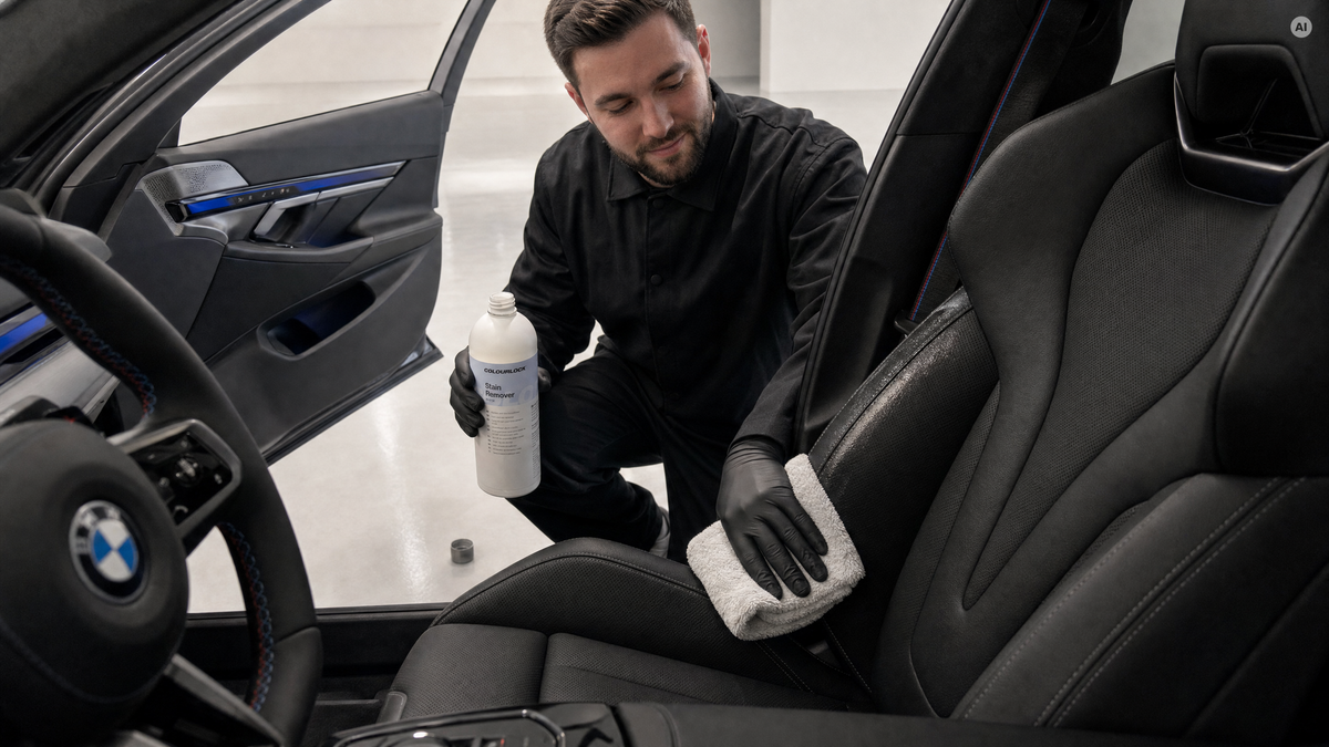 Wax & Care Product Residue on Leather — COLOURLOCK