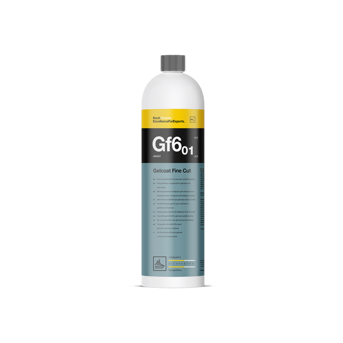 Gelcoat Fine Cut "Gf6.01" Fine Cutting Polish for Gelcoat and Boat Paint (Marine Line)