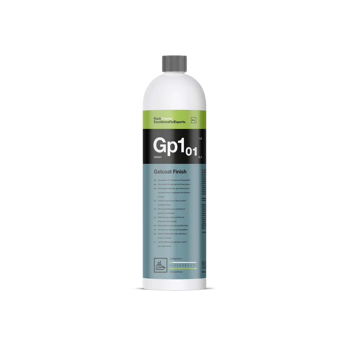 Gelcoat Finish "Gp1.01" gloss polish for gelcoat and boat paint (marine range)