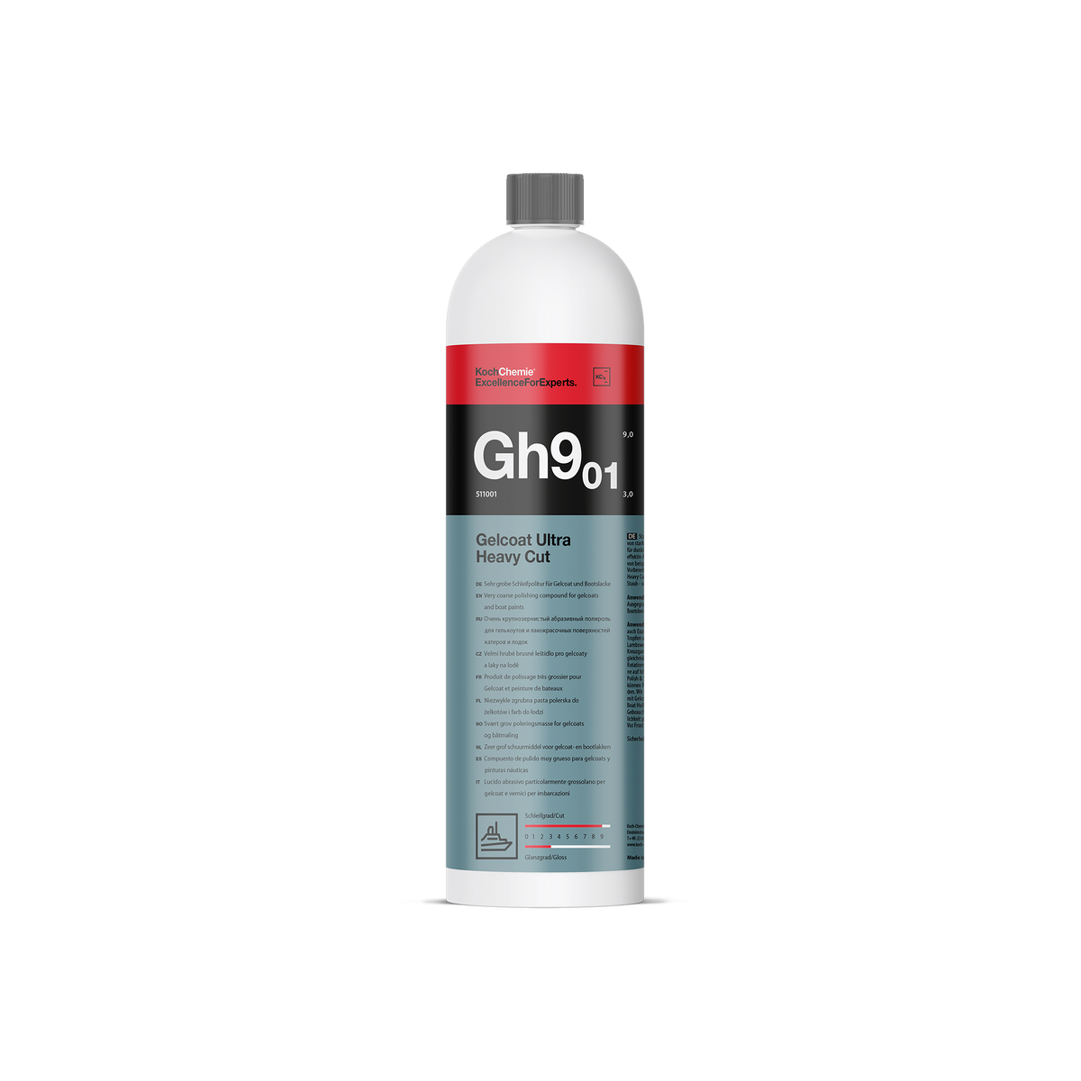 Gelcoat Ultra Heavy Cut "Gh9.01" Very Coarse Cutting Compound for Gelcoat and Boat Paint (Marine Line)
