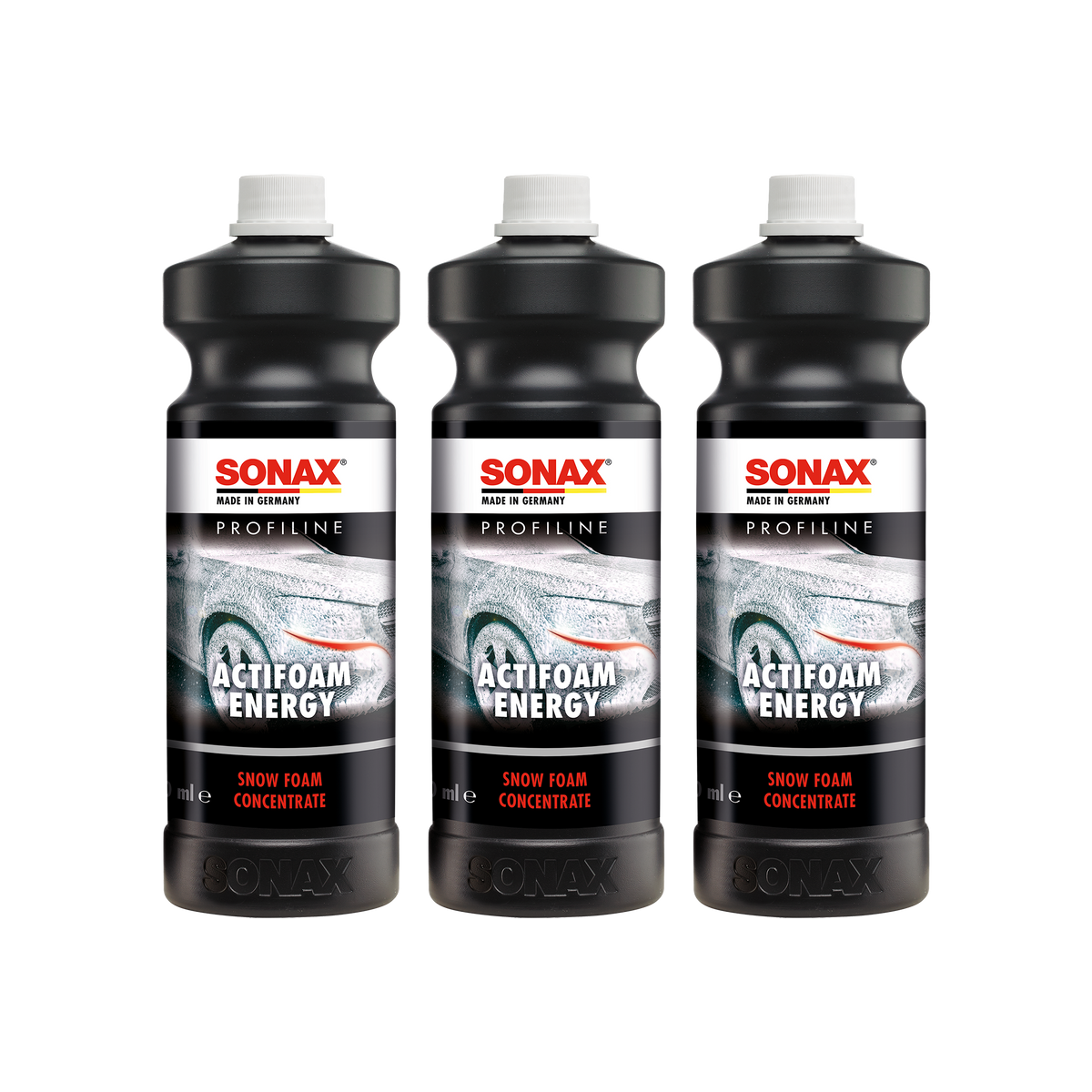SONAX PROFILINE ActiFoam Energy Reinigungsschaum 3x 1 Liter Set